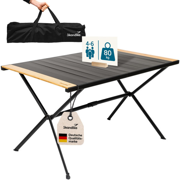 Table de camping Tivaro 120x80x70cm