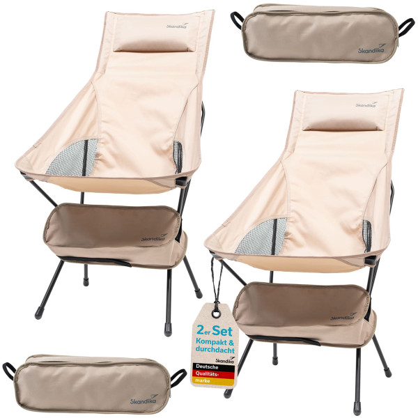 Chaise de camping Solig (lot de 2)