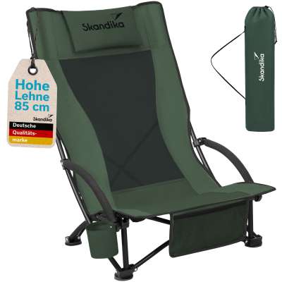 Set Camping 3 Pièces Mojawo – Table Alu 80x60x68 Cm + 2 Chaises Pliantes Acier – Vert Citron – Facile à Transporter