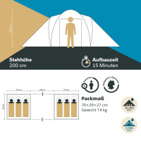 Aperçu: Tente dôme Hammerfest 6 Aperçu: Tente dôme Hammerfest 6