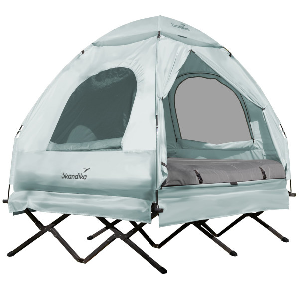 SKANDIKA Haug Lit de camp avec tente pour 2 personnes