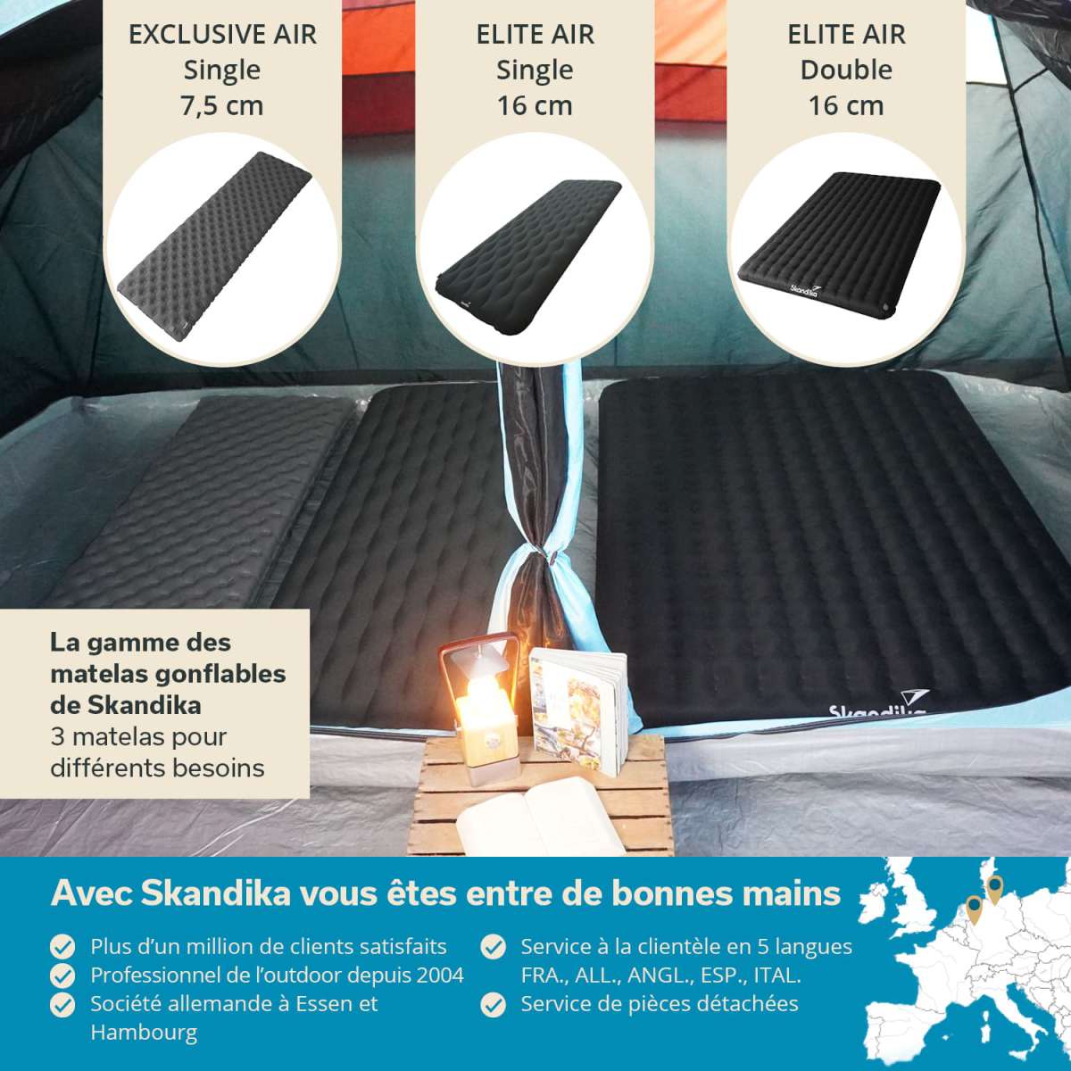 Lot De 2 Coussins De Siège étanches Asfacuputure - Imperméables Et Pliables - Pour Camping, Randonnée, Pique-nique - Noir Et Gris