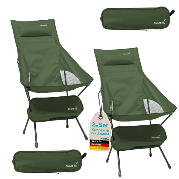 Chaise de camping Solig (lot de 2)