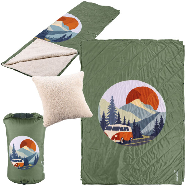 Couverture plaid de camping Liva 200×135 (avec fourrure de peluche)