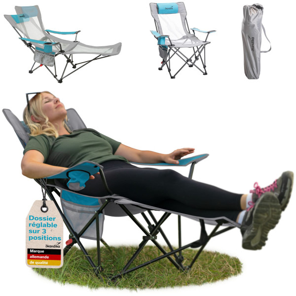 Toras Chaise pliante avec repose-peids
