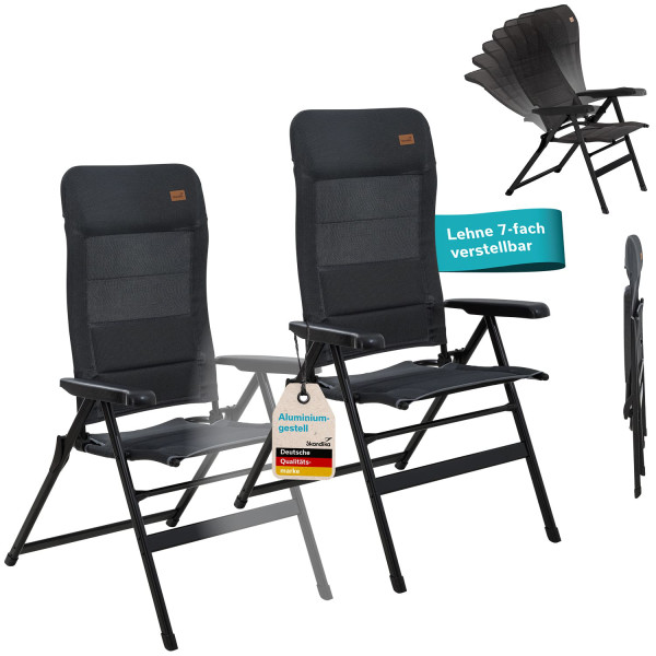 Chaise de camping Lepola XL (Lot de 2)