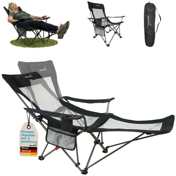 Toras Chaise pliante avec repose-peids